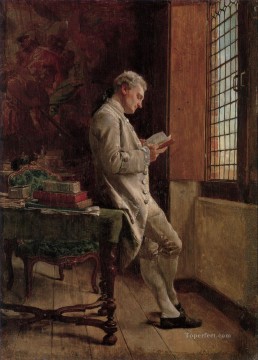 El lector de blanco clasicista Jean Louis Ernest Meissonier Ernest Meissonier Académico Pinturas al óleo